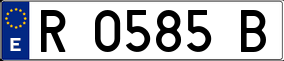 Trailer License Plate